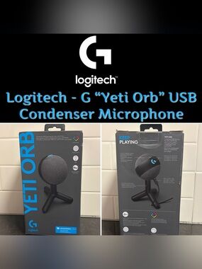Logitech G Yeti Orb USB Condenser Microphone - New in Box